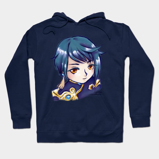 Xingqiu - Genshin Impact - Cute Kawaii Anime Fan Art Hoodie by BonBonBunny